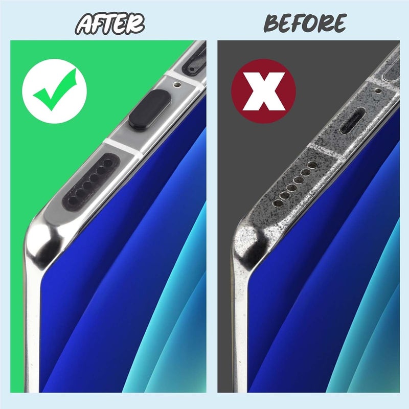 AccEncyc USB C Dust Plug for iPhone 15 Series Type C Anti Dust Cover Protector USB C Port Cover Phone Speaker Cover Charging Port Cleaner for Samsung Galaxy S23, S22, S21, Note 20, All Type-C Devices (74Pcs) - Image 5